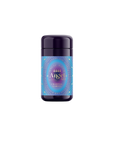 A cylindrical deodorant container with a dark, shiny cap and label reads "444: Sachiel's Prosperity," featuring a blue and gold starburst design that evokes the mystique of the Third Eye Chakra. Below, "Celestial Garden" adorns the solid white background.