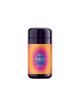 A purple cylindrical container of 555 Angel Aid Magic Hour, featuring an orange and pink starburst label, reads "Angel Aid Magic Hour Celestial Harmony.