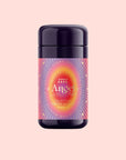 A dark purple deodorant stick labeled "777: Celestial Messengers Dawn" with a radiant, colorful design and sacred blend for spiritual awareness, set against a light pink background.