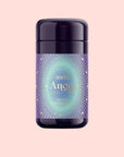 A dark purple bottle labeled "999: Divine Completion" with a celestial blue, pastel, gold, and lavender label featuring stars—ideal for balancing the crown chakra, shown on a white background.