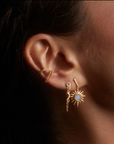 North Star Moonstone Starburst Earrings - Satya