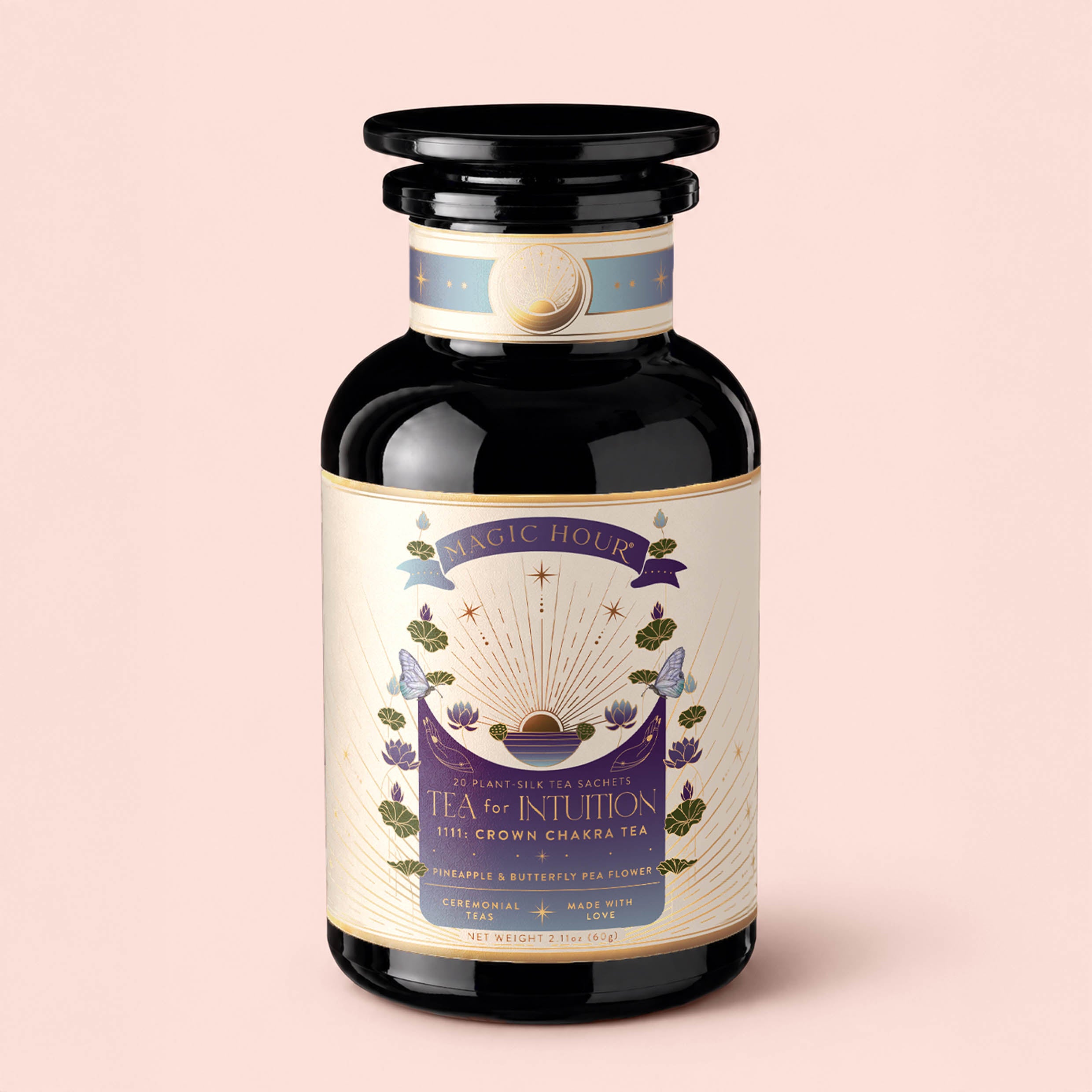 Tea for Intuition: 1111: Pineapple & Butterfly Pea Flower Herbal