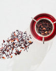 Ruby moon tea steeped