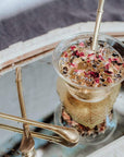 Golden Sips Tea Straw & Strainer Bombilla - Tea & Transformation subscription box | Organic healing tea & Gifts