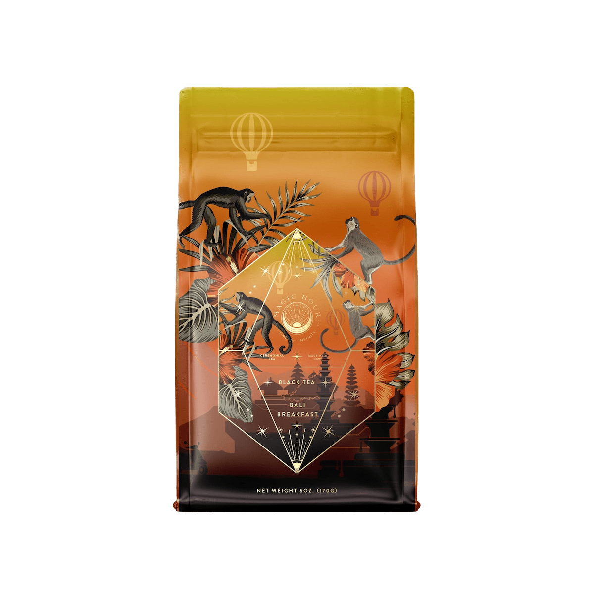 Bali Bliss: Coconut-Lime & Ginger-Melon White Tea-Luxe Pouch (Refill your Jar with up to 65 Cups)-Magic Hour