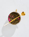 Bohemian Breakfast Black Tea: 3-Month Supply-1 Violet Glass Apothecary Jar & 2 Refill Pouches + Tea Strainer & Teaspoon-Magic Hour