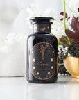 Cancer: Queen of Cool Mango-Ginger-Cream White Tea-Violet Glass Apothecary Jar (60-75 Cups) with 3oz Loose Leaf Tea-Magic Hour