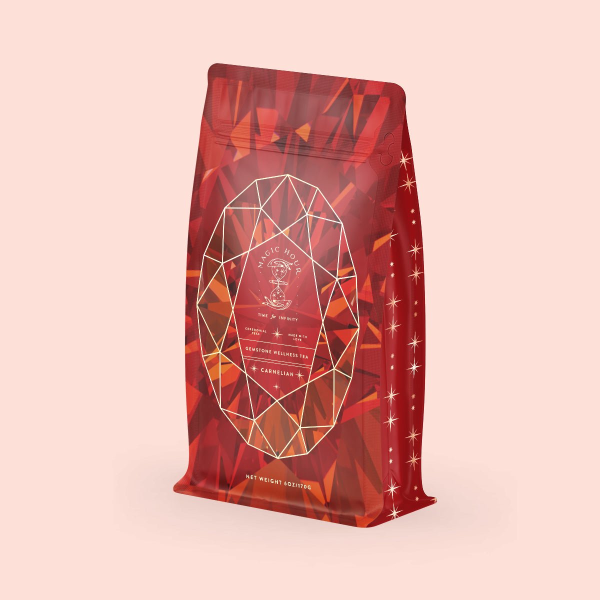 Carnelian Herbal Apricot Amaretto Tea Refill Pouch-6oz Luxe Refill Pouch (60-75 Cups)-Magic Hour