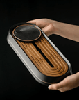 Ceremonial Ceramic Bamboo Tea Tray--Magic Hour
