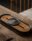 Ceremonial Ceramic Bamboo Tea Tray--Magic Hour