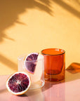 Double Walled Glass Set - Amber-Amber (12oz) - Set of 2-Magic Hour
