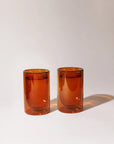 Double Walled Glass Set - Amber-Amber (12oz) - Set of 2-Magic Hour