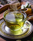 Jasmine Yin Hao Green Tea-6oz Pouch + Violet Glass Apothecary Jar-Magic Hour