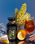 Lemon Meringue Puerh Black Iced Tea-Violet Glass Apothecary Jar (Includes with 12 Cold-Steep Sachets)-Magic Hour