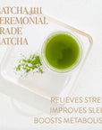 Matcha 1111 : Highest Grade of Ceremonial Matcha-Bio-Violet Glass Jar (60+ servings)-Magic Hour