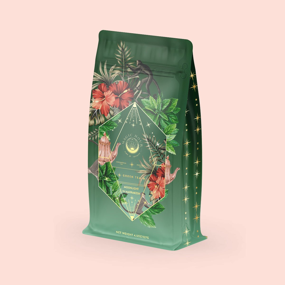 Moonlight in Marrakesh Spiced Mint Green Tea Refill Pouch-Luxe Refill Pouch (Up to 65 Cups)-Magic Hour