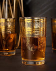 Moroccan Gold Glassware Set--Magic Hour