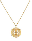 Palm of Protection Hamsa Coin Necklace--Magic Hour