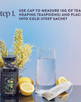 Peach Vanilla Black Iced Tea with Figs-Violet Glass Apothecary Jar (Includes with 12 Cold-Steep Sachets)-Magic Hour