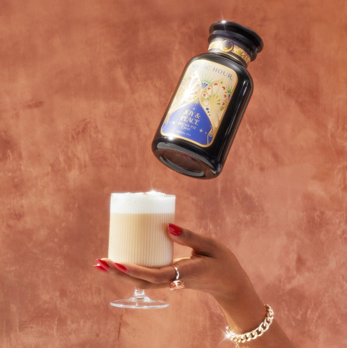 Pecan Pie Chai-Violet Glass Apothecary Jar (Up to 65 Cups!)-Magic Hour