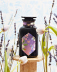 Perfumes of Provence: Lavender Bouquet Tea for Calm Moods and Beautiful Skin-Violet Glass Apothecary Jar (Up to 65 Cups)-Magic Hour