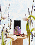 Perfumes of Provence: Lavender Bouquet Tea for Calm Moods and Beautiful Skin-Violet Glass Traveler Jar (10-15 Cups)-Magic Hour