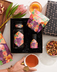 Pink Moment Pixie - Hibiscus Tangerine Dream Herbal Tea-Violet Glass Apothecary Jar (up to 65 cups!)-Magic Hour
