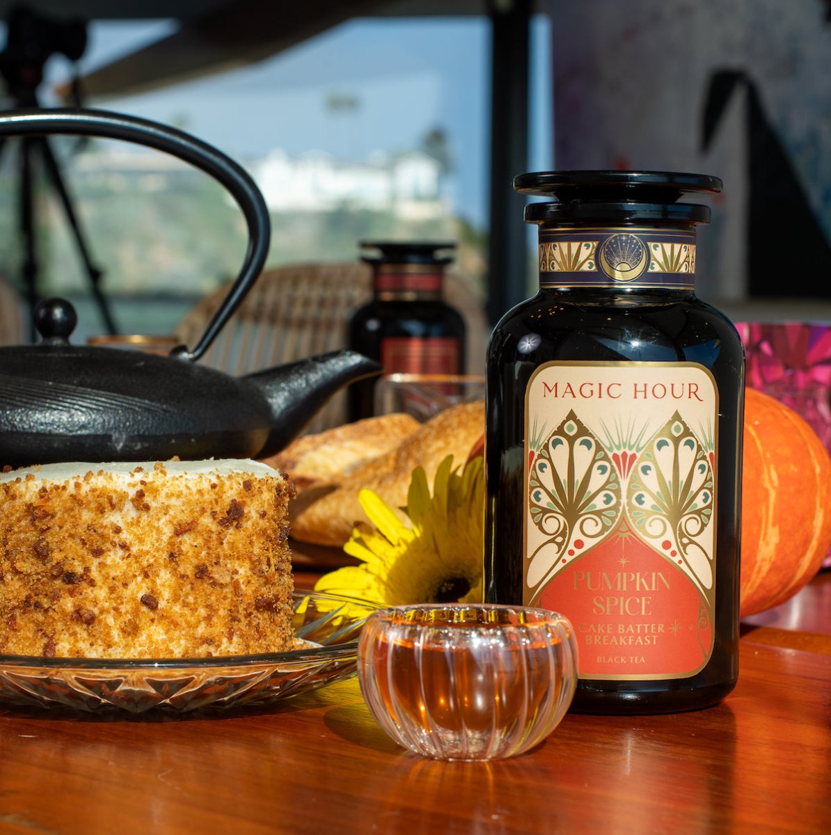 Pumpkin Spice Cake Batter-Violet Glass Apothecary Jar (up to 75 cups)-Magic Hour