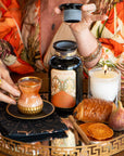 Pumpkin Spice Caramel Oolong-Violet Glass Apothecary Jar (up to 60 cups)-Magic Hour