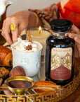 Pumpkin Spice Chocolate Truffle-Violet Glass Apothecary Jar (up to 75 cups)-Magic Hour