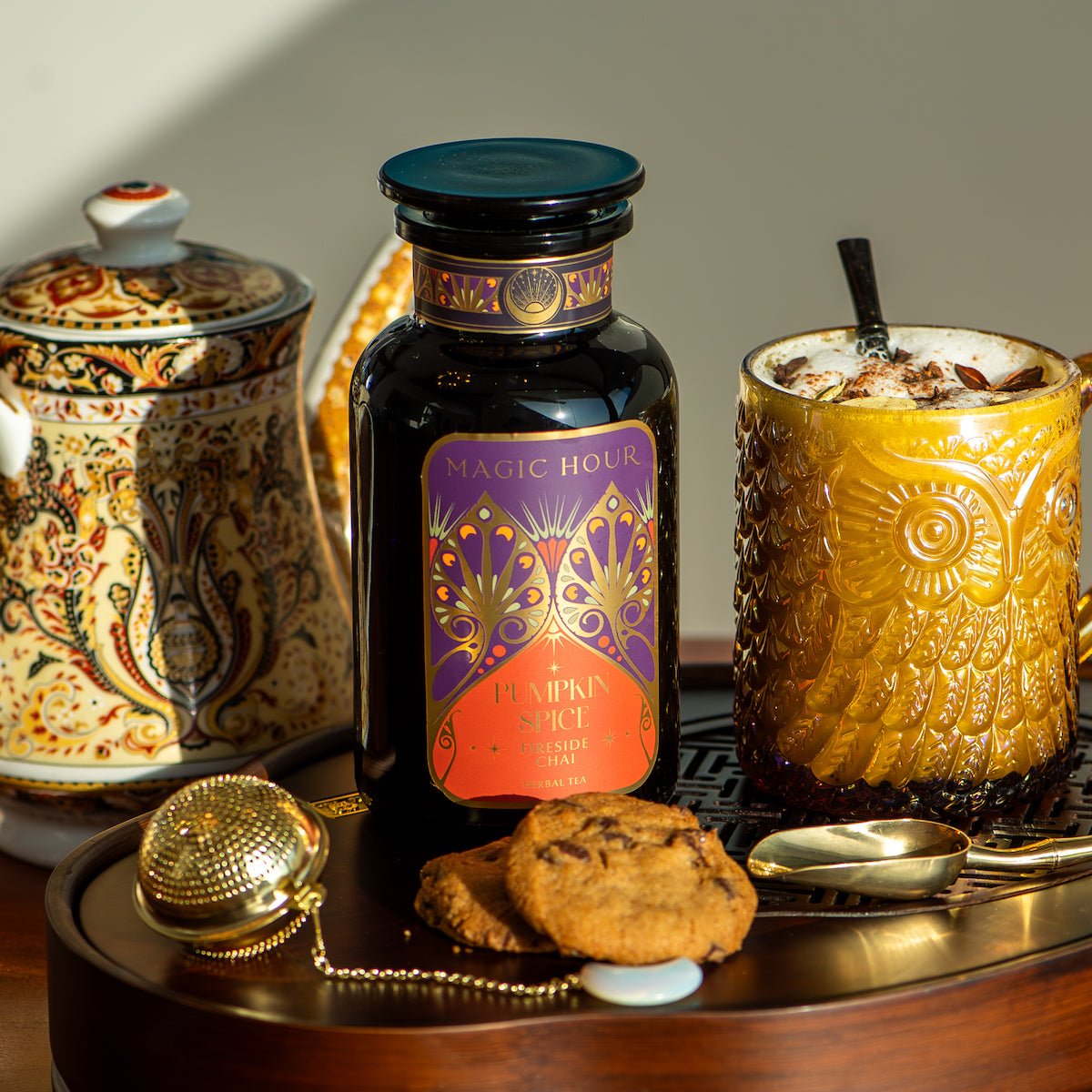 http://clubmagichour.com/cdn/shop/products/pumpkin-spice-fireside-chai-violet-glass-apothecary-jar-up-to-75-cups-magic-hour-186115.jpg?v=1698192278