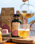 Pumpkin Spice Marzipan White-Violet Glass Apothecary Jar (up to 60 cups)-Magic Hour