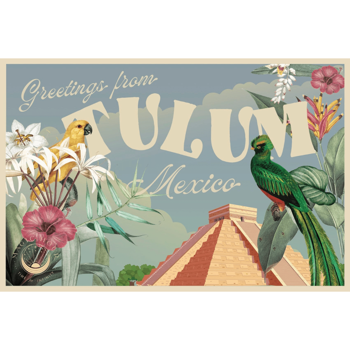 Tulum Tea Towel--Magic Hour