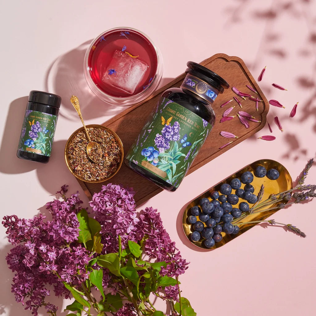 Blueberry Lavender Mint: Cosmic Garden Iced Tea from Magic Hour