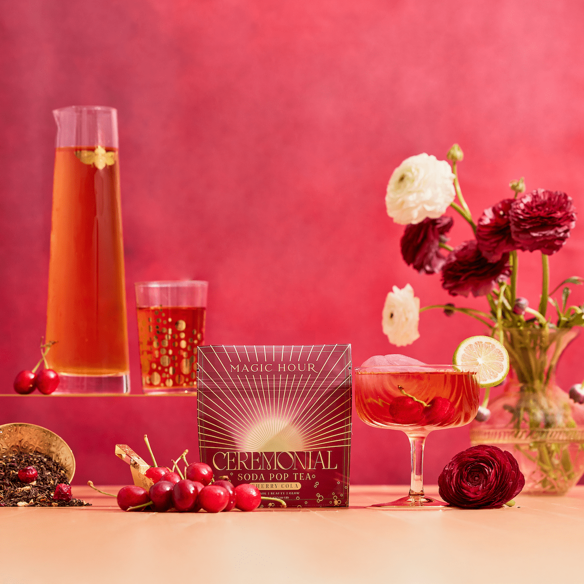 Cherry Cola Black Tea: Ceremonial Soda Pop Tea | Magic Hour Cherry Cola Black Tea: Ceremonial Soda Pop Tea | Magic Hour
