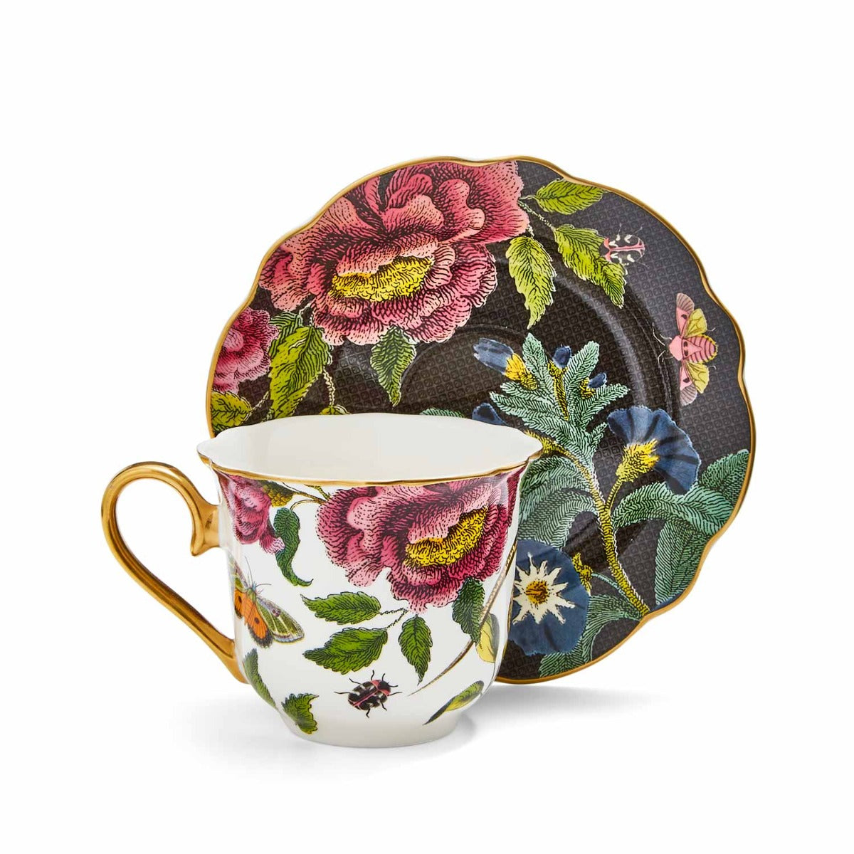 Creatures of Curiosity - Floral Serpent Teacup and Saucer - Magic Hour