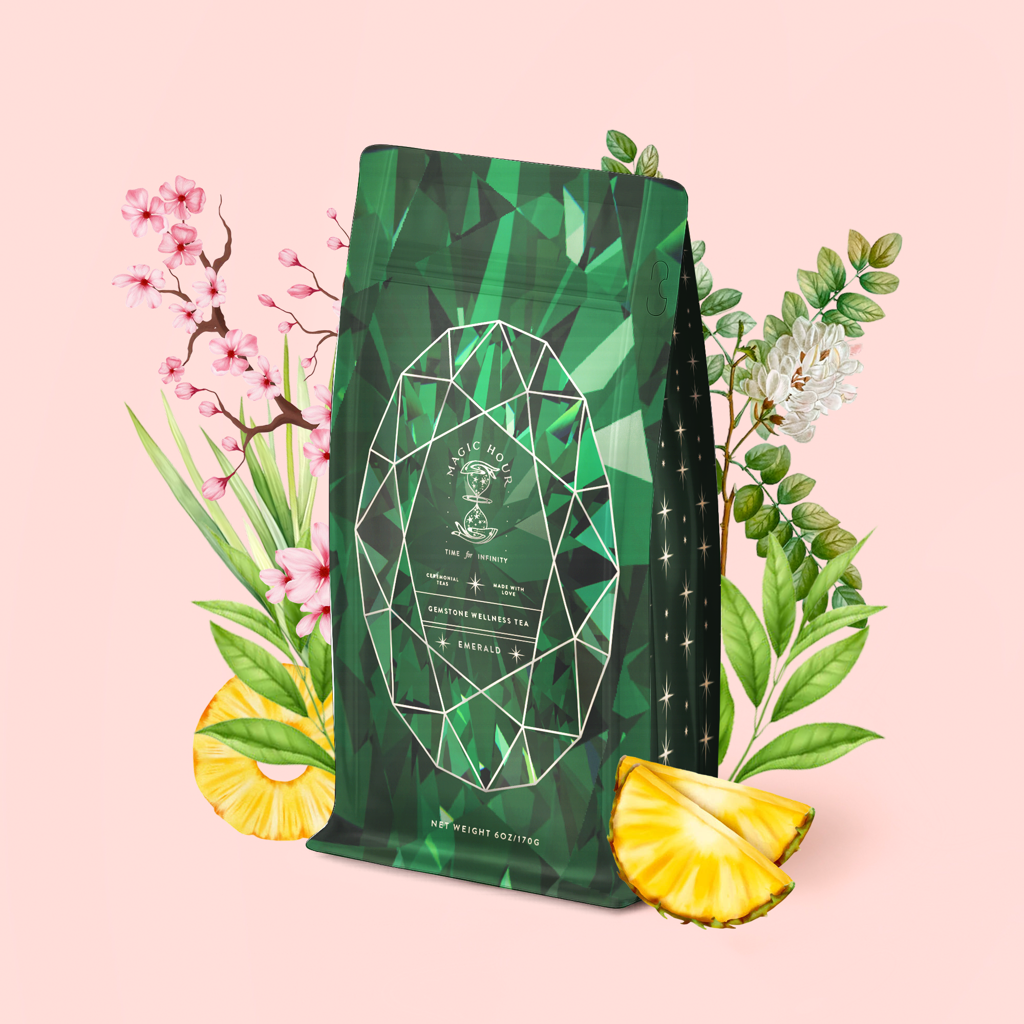 Emerald - Cherry Blossom Pineapple Cream Green Tea | Magic Hour