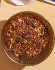 Up close loose leaf herbal fireside chai tea