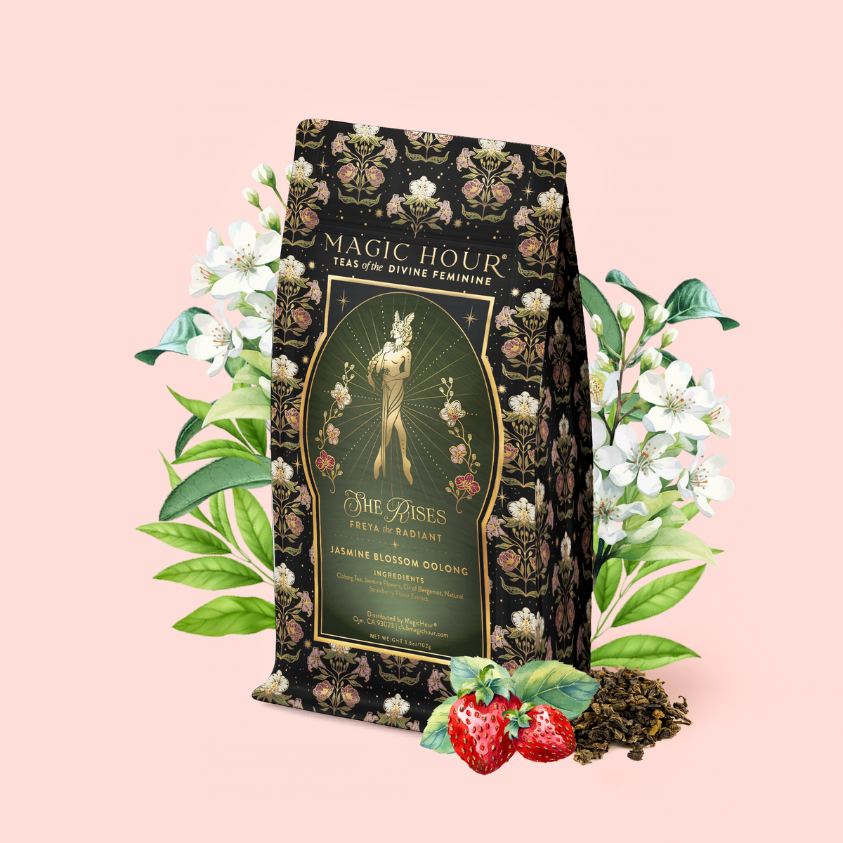Freya The Radiant: Jasmine Bai Hao Oolong with Bergamot & Berry