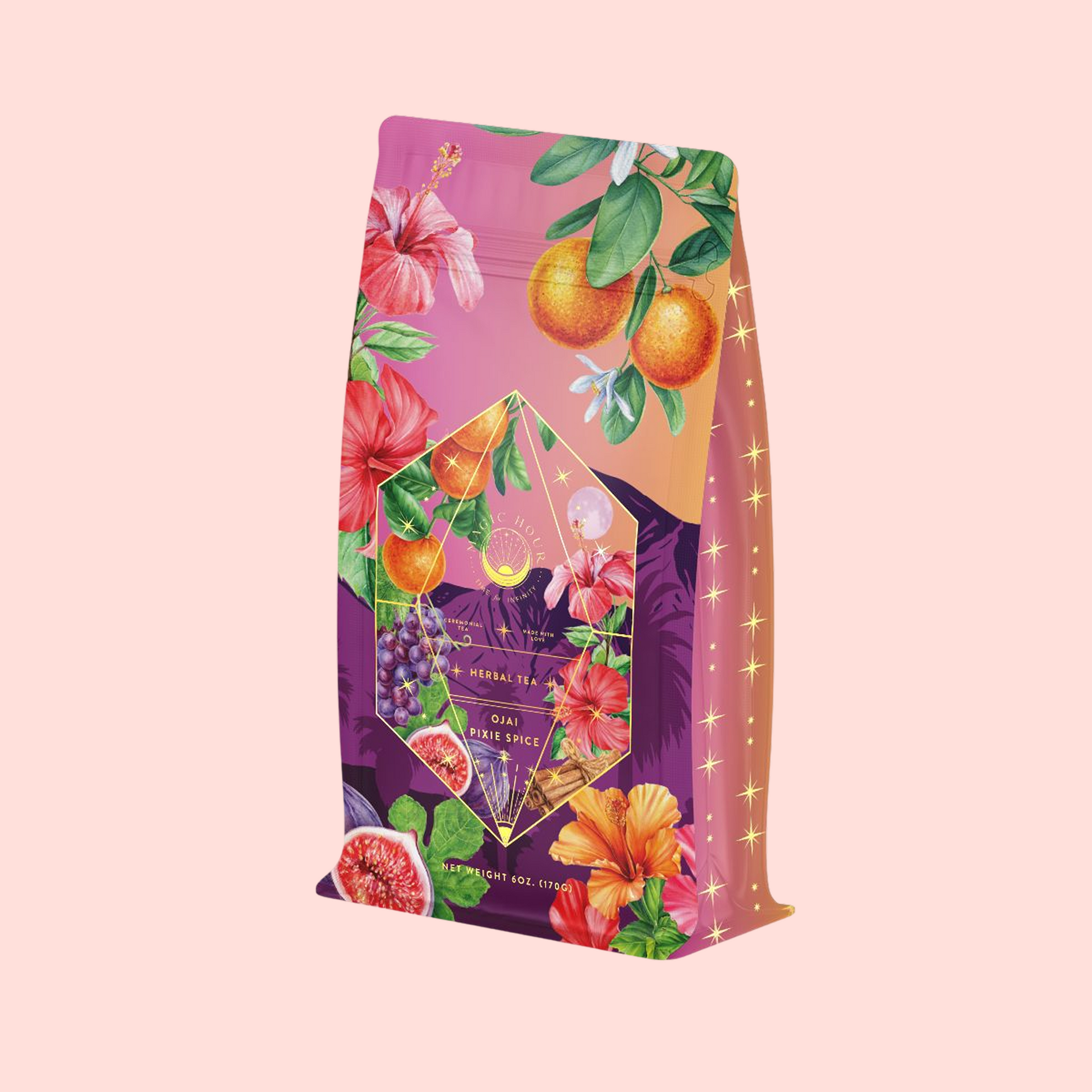 Pink Moment Pixie - Hibiscus Tangerine Dream Herbal Tea | Magic Hour