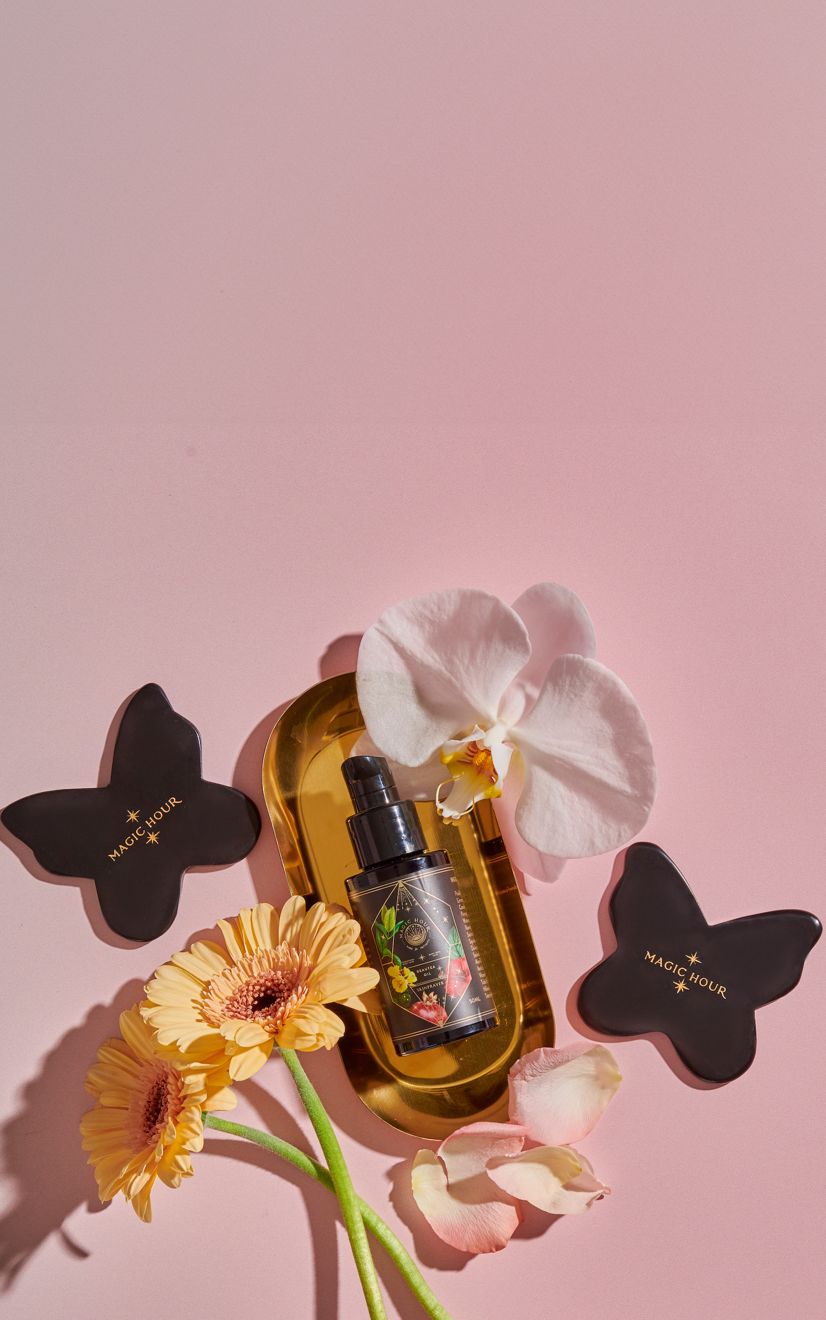 Black Jade Butterfly Gua Sha & Tea Infused Skin Oil