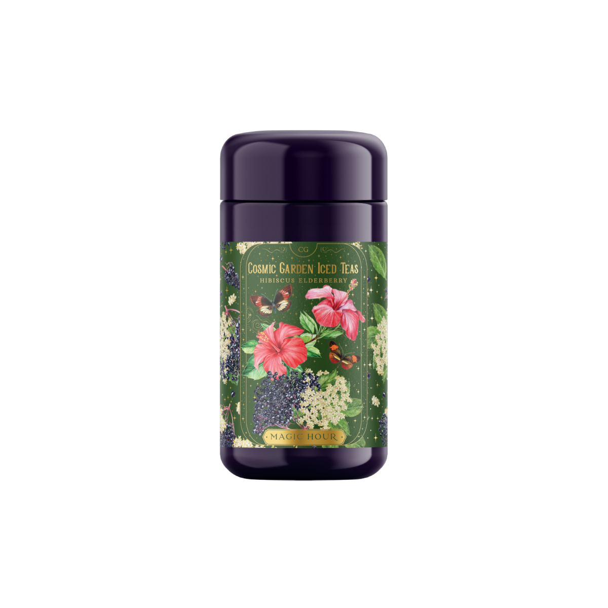 Hibiscus Elderberry: Cosmic Garden Iced Tea