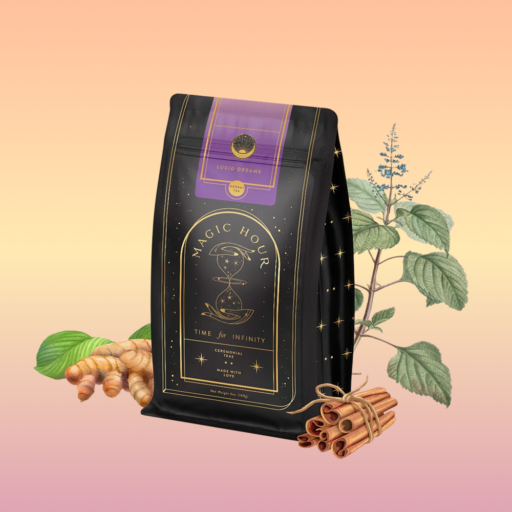Lucid Dreams: Tulsi-Turmeric Herbal Tea for Sleep & Calm-6 oz Pouch (75+ Cups)-Magic Hour