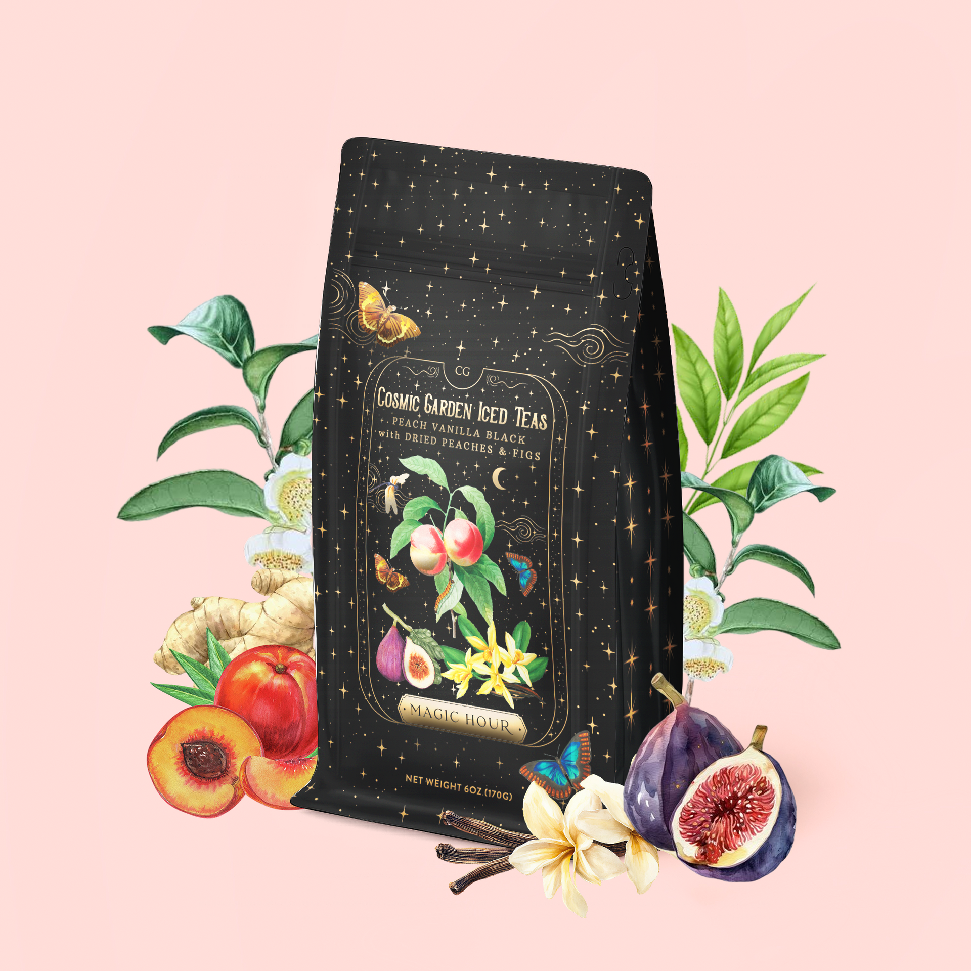 Peach Vanilla Black Iced Tea with Figs | Magic Hour
