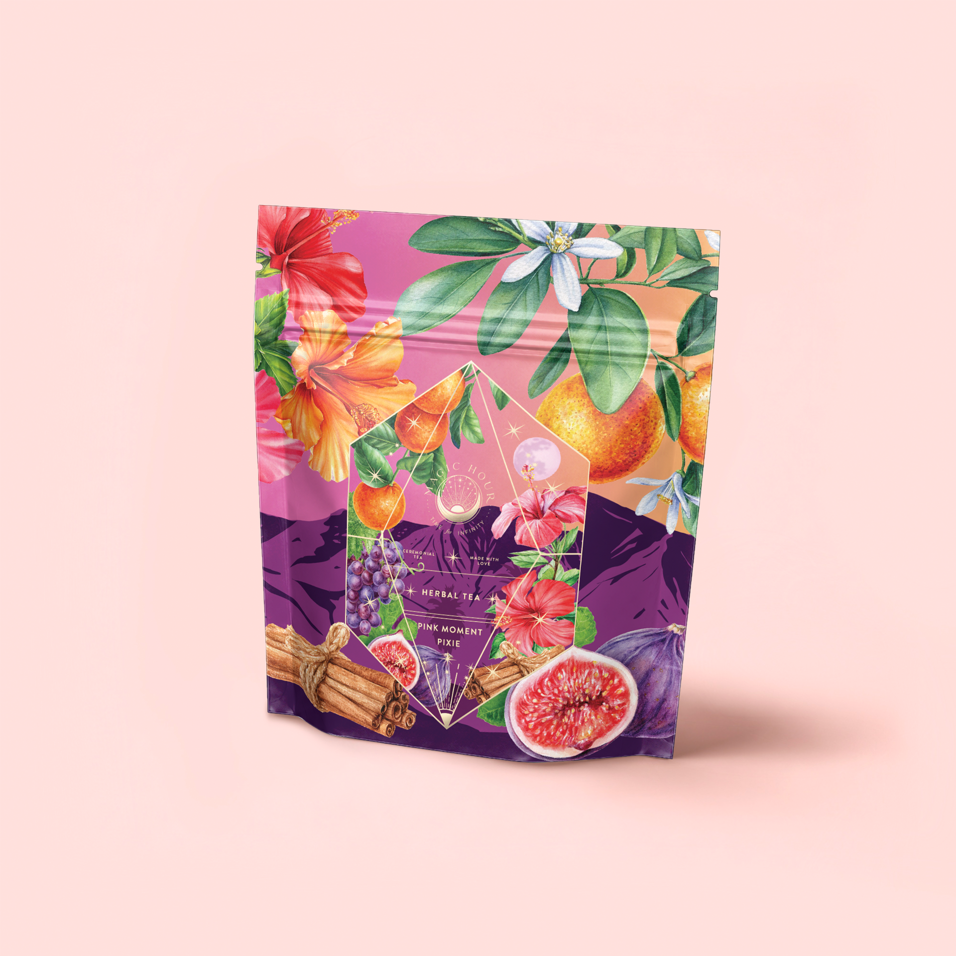 Pink Moment Pixie - Hibiscus Tangerine Dream Herbal Tea | Magic Hour