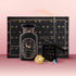 The Pisces Astrology Tea Gift Set includes a "Pisces" tea jar, a black box of opal moon ritual tea, an Opalite Moon Tea Strainer, and comes in pink gradient packaging with gold stars.