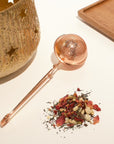 Rose gold loose leaf tea strainer