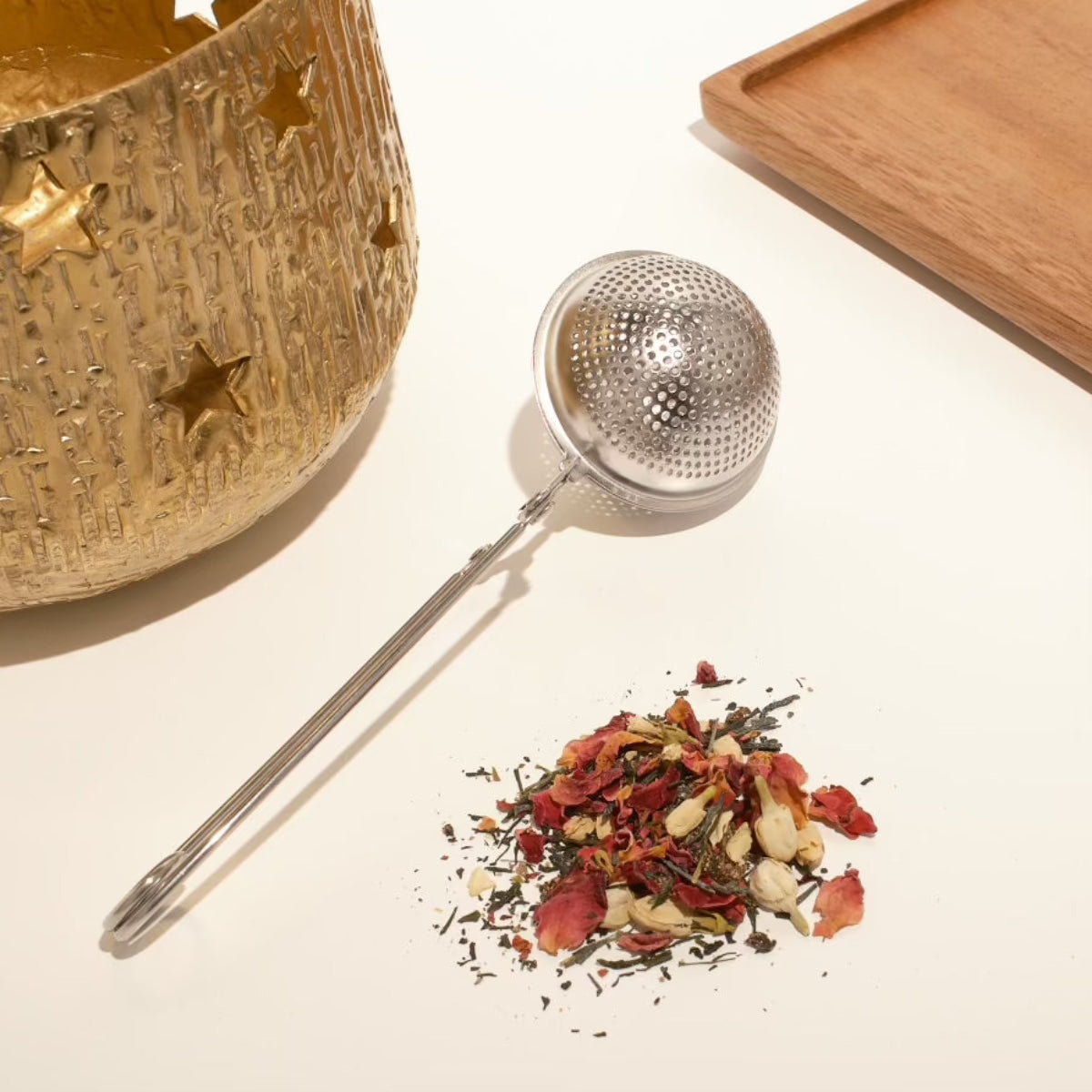 2-Pack 304 Stainless Steel Tea Strainer – Loose Leaf Spice Steeper, Silver, Office/Home
