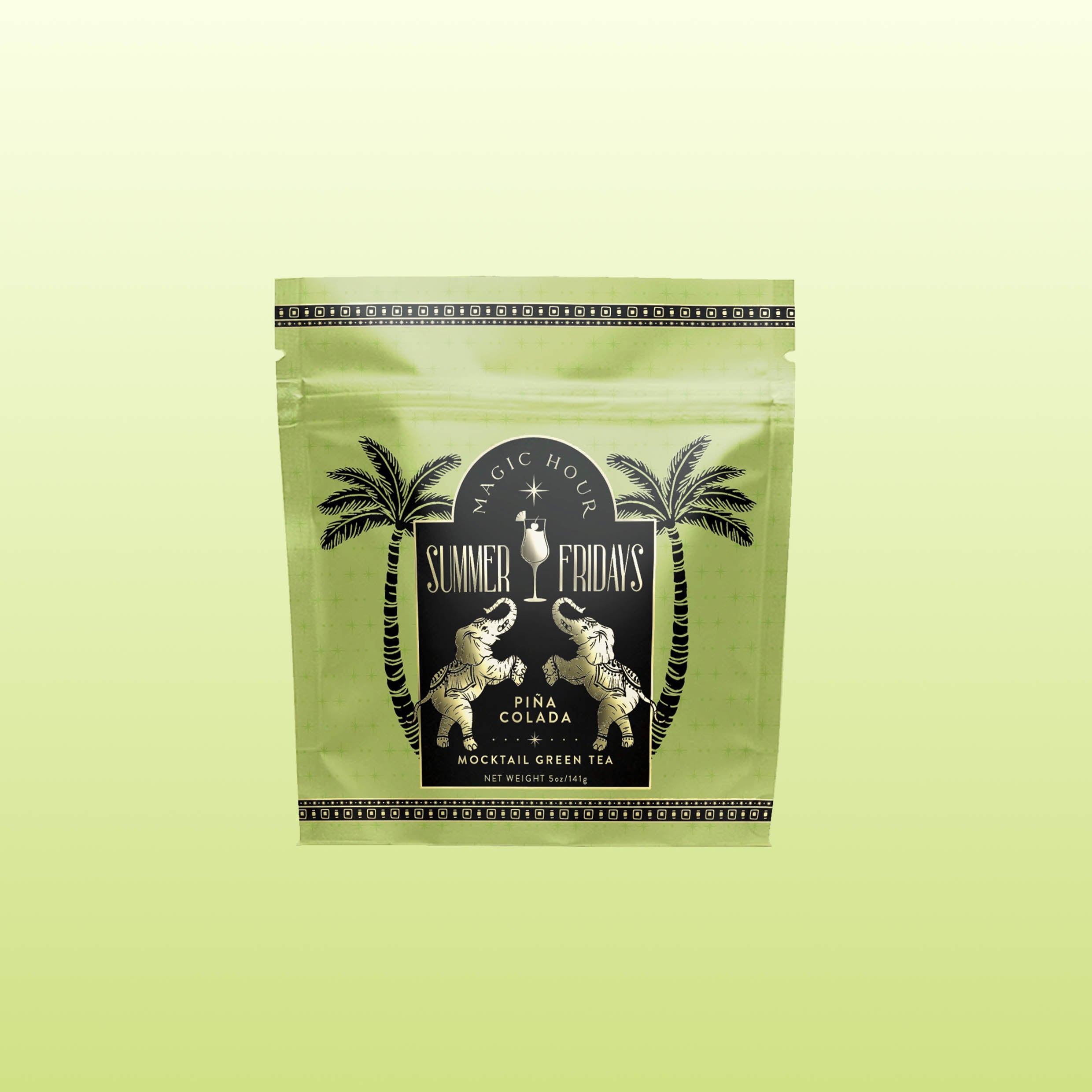 Piña Colada: Tropical Green Mocktail Tea for Sultry Moods