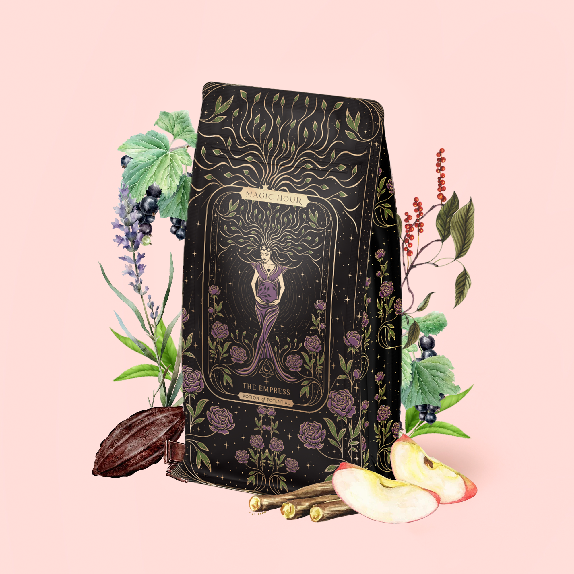 Weekly Pill Organizer Potions Magic The Empress: Lavender Currant Shatavari Cocoa Tea Of Nurturing Creativity Magic